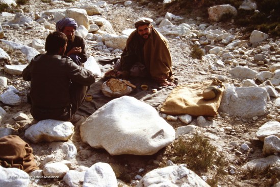A break for breakfast on the mountainside -- but only if you could eat.