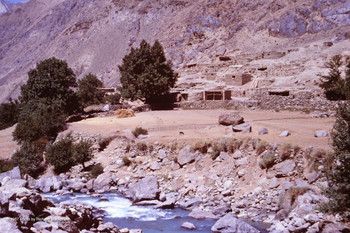 In the far north of the Panjshir Valley, the river begins to roar south.